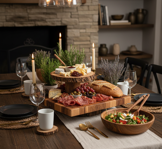 Rustik Ahşap Sunumlarla Davet Sofralarında Fark Yaratın