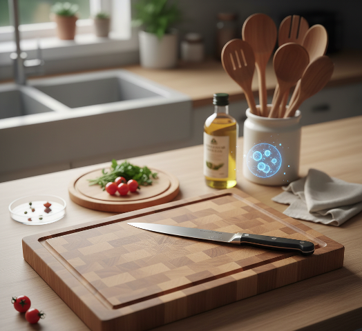 Mutfakta Hijyen: Ahşap Kesme Tahtası ve Gereçlerin Antibakteriyel Avantajları