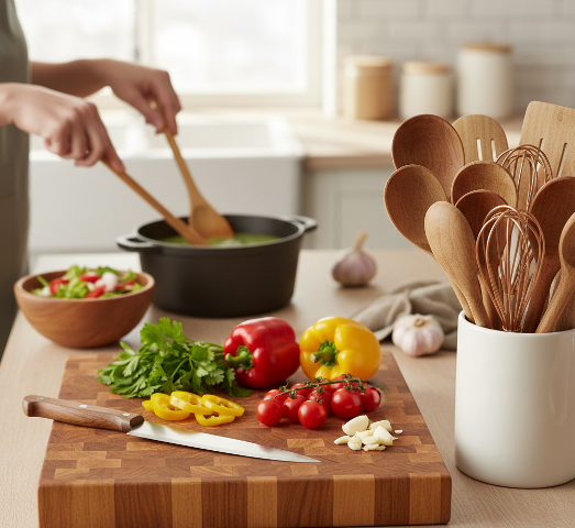 Ahşap Mutfak Gereçleri ile Sağlıklı Tarifler ve Doğru Kullanım İpuçlar
