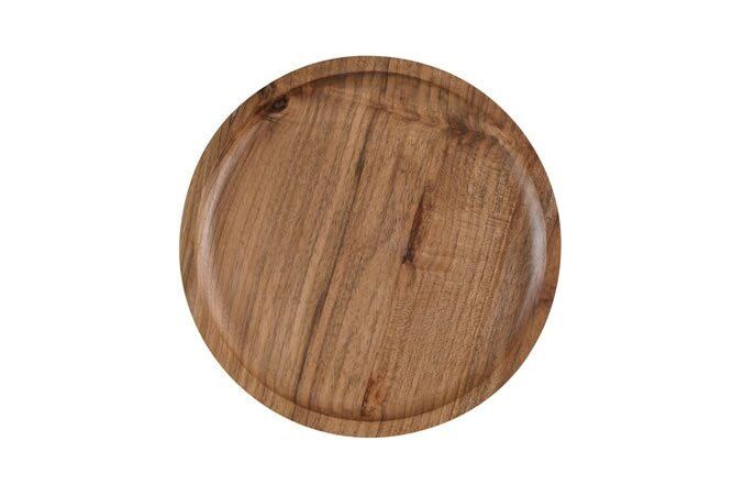 Yükseltici Demir Üstü Sunum Ahşabı Bazası / Ceviz / 3093