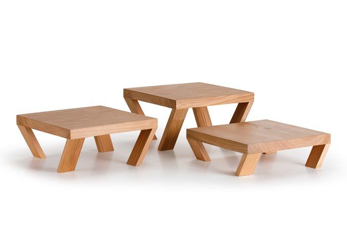 Yükseltici Set Sunum Ahşabı / Meşe / 3148