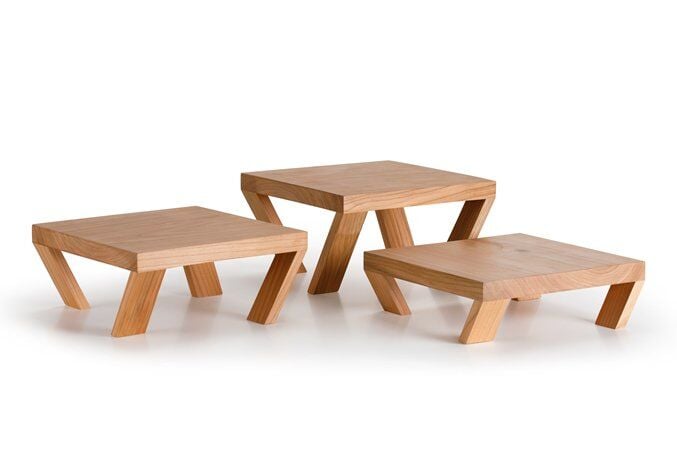 Yükseltici Set Sunum Ahşabı / Meşe / 3148