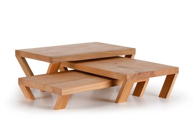 Yükseltici Set Sunum Ahşabı / Kiraz / 3148