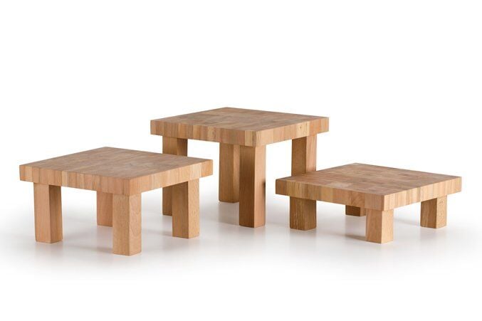 Yükseltici Set Sunum Ahşabı / Kayın / 3151