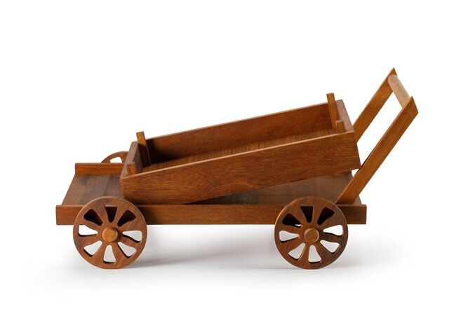 Meyve-Ekmek Sunum Arabası / İroko / 3193