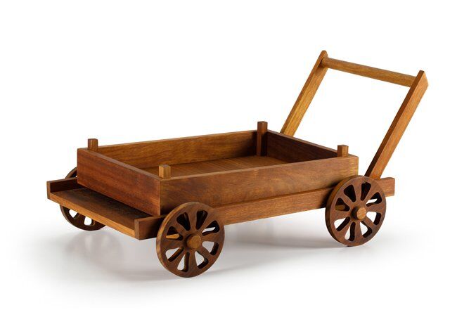 Meyve-Ekmek Sunum Arabası / İroko / 3193