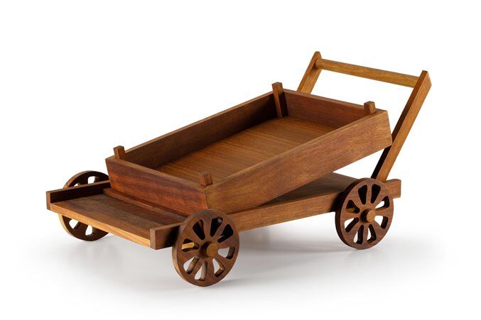 Meyve-Ekmek Sunum Arabası / İroko / 3193