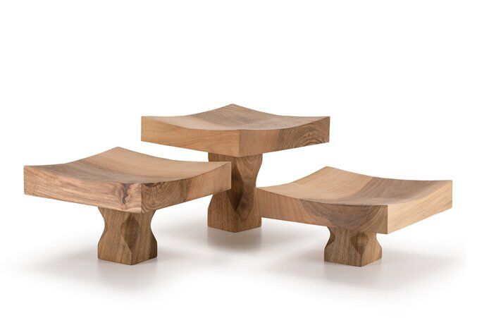 Yükseltici Set Kek Standı / Ceviz / 3169