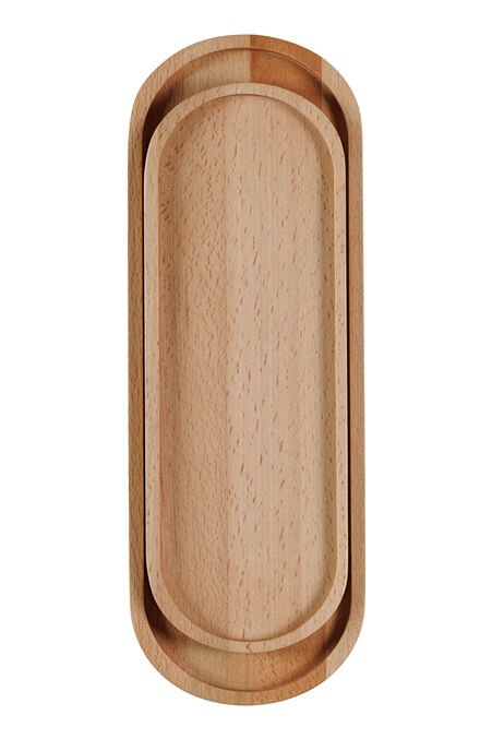 Ahşap Servis Tepsisi / Kayın / 1287-1