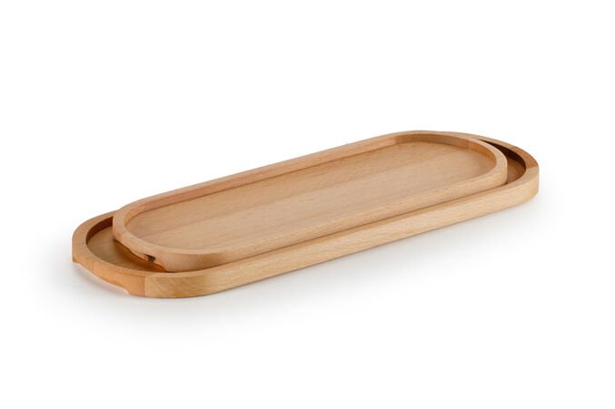 Ahşap Servis Tepsisi / Kayın / 1287-1