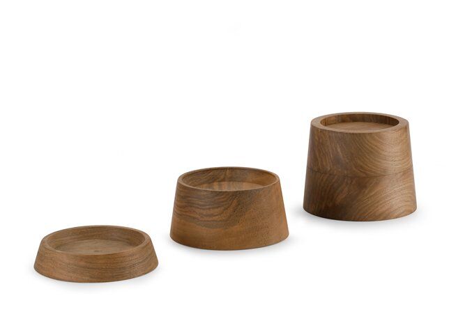 Cam İçecek Sunum Ahşabı Yükselticisi / Ceviz / 3108