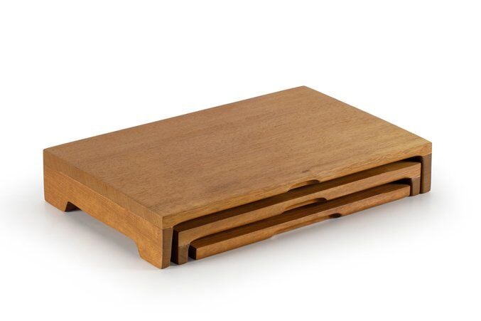 Kahvaltılık Soğuk Ürün Sunum Standı / Kayın / 3274