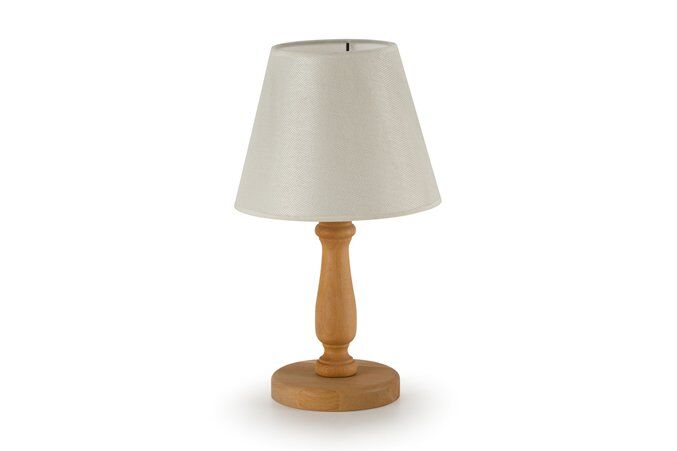 Ahşap Abajur / Kayın / 2273