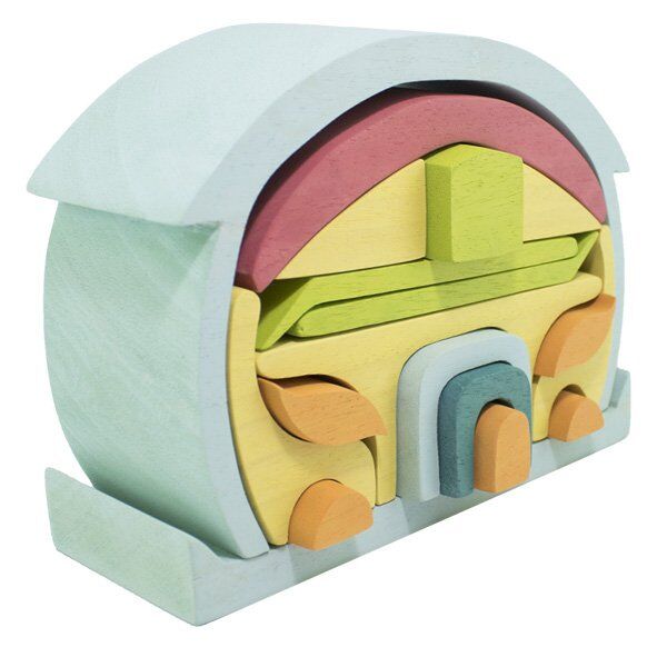 Waldorf Yuvarlak Çatılı Pastel Ev / 1202