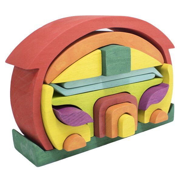 Waldorf Yuvarlak Çatılı Kırmızı Ev / 1201