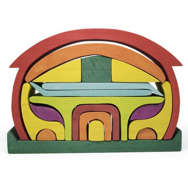 Waldorf Yuvarlak Çatılı Kırmızı Ev / 1201