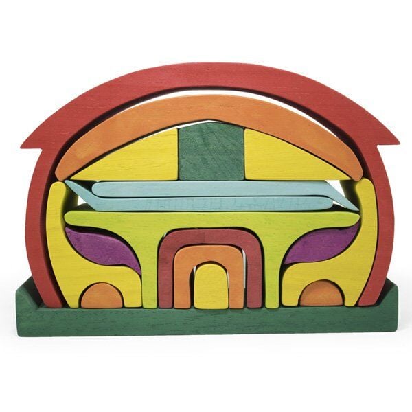 Waldorf Yuvarlak Çatılı Kırmızı Ev / 1201