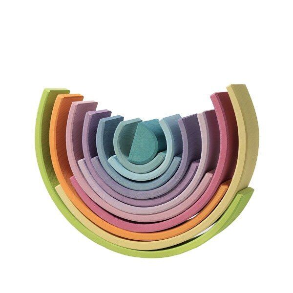 Waldorf 12 li Pastel Gökkuşağı Blokları / 1002