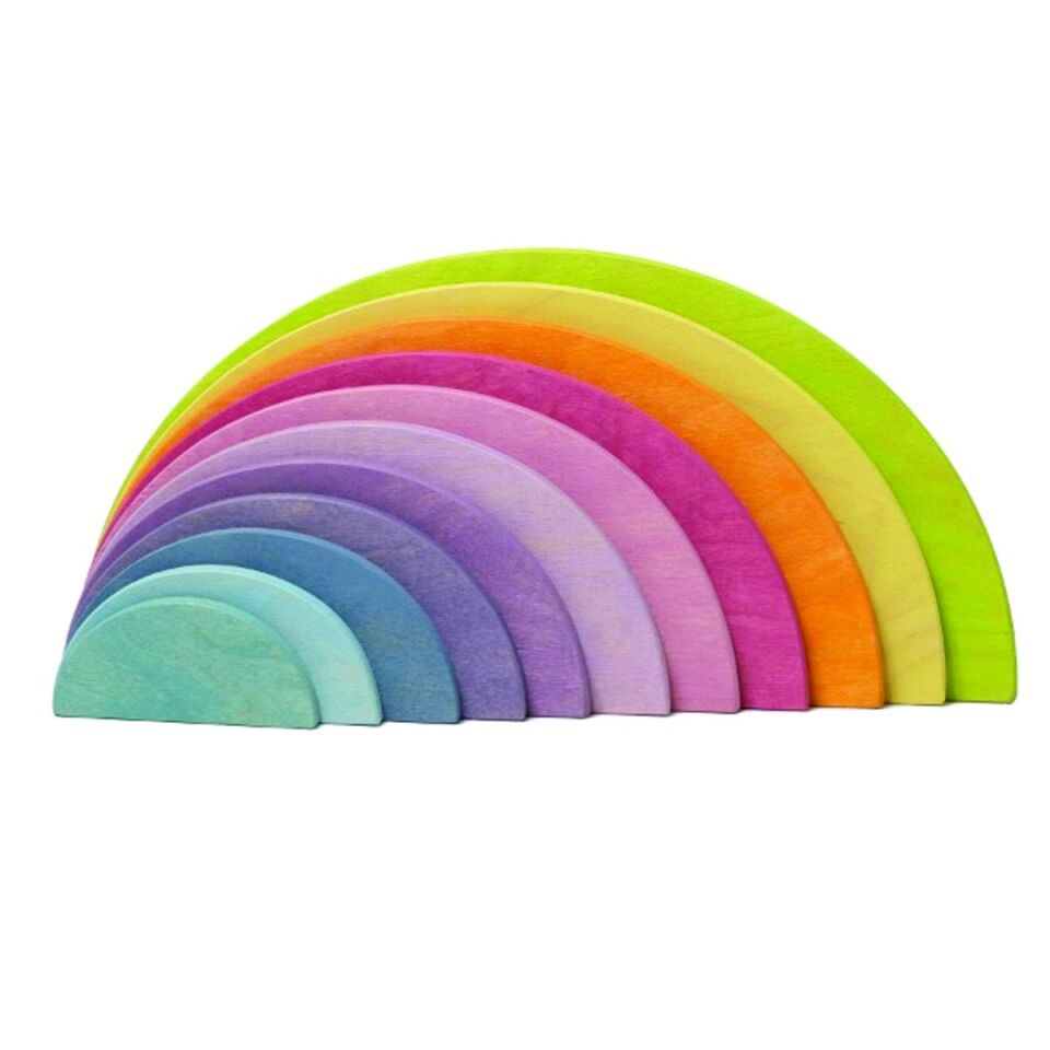 Waldorf 11 li Pastel Gökkuşağı Yarım Daire Tabla / 1055