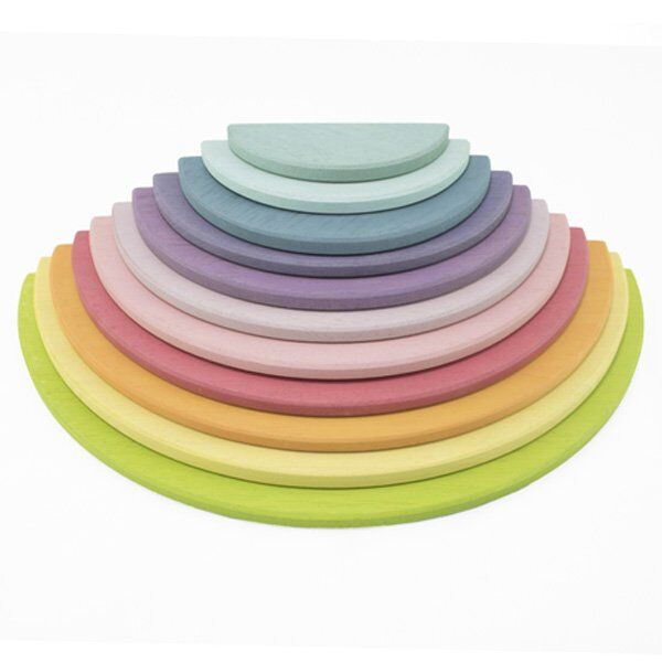 Waldorf 11 li Pastel Gökkuşağı Yarım Daire Tabla / 1055