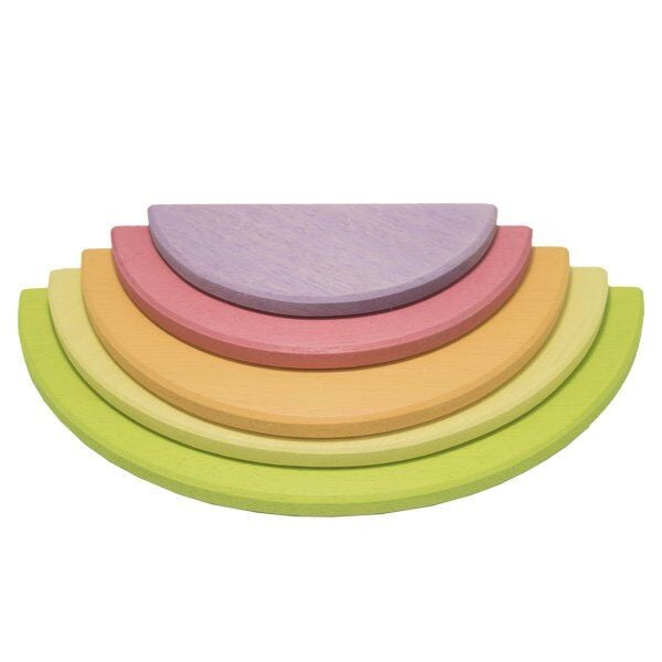 Waldorf 5 li Natürel Gökkuşağı Yarım Daire Tabla / 1062