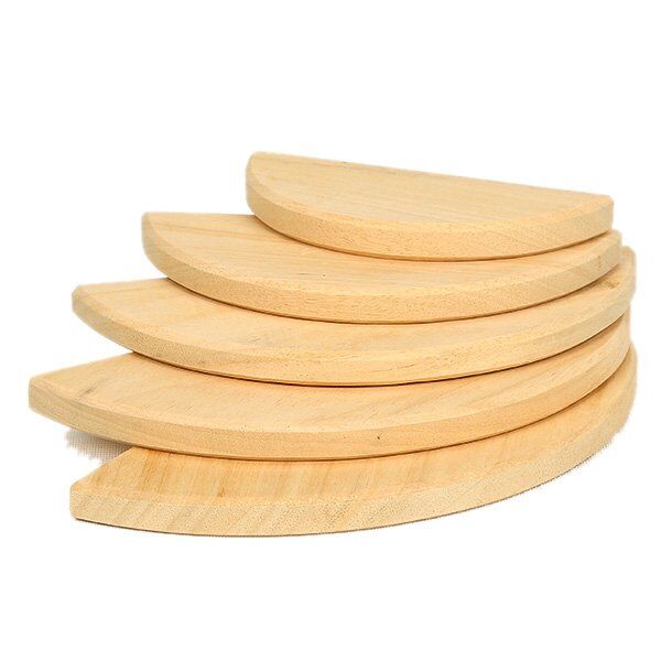 Waldorf 5 li Natürel Gökkuşağı Yarım Daire Tabla / 1062