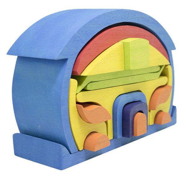 Waldorf Yuvarlak Çatılı Mavi Ev / 1204