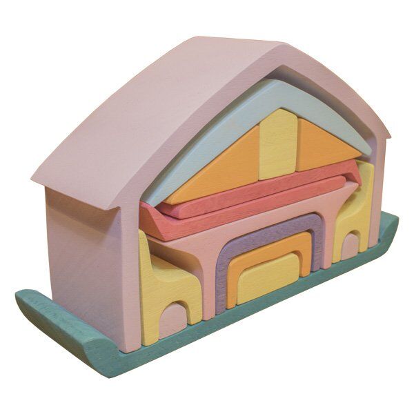 Waldorf Üçgen Çatılı Pastel Ev / 1251