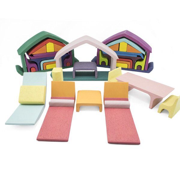 Waldorf Üçgen Çatılı Pastel Ev / 1251