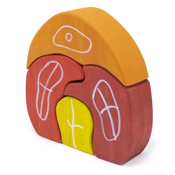 Waldorf Kırmızı Bungalow Ev / 1283