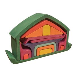 Waldorf Üçgen Çatılı Yeşil Ev / 1253