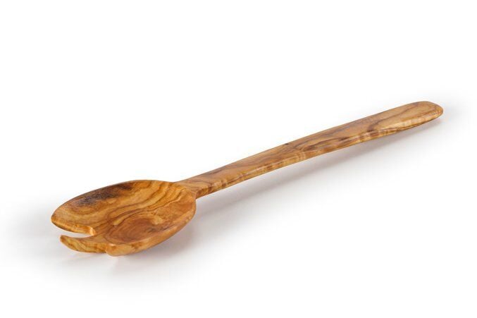 İki Dişli Salata Servis Çatalı / Zeytin / 604