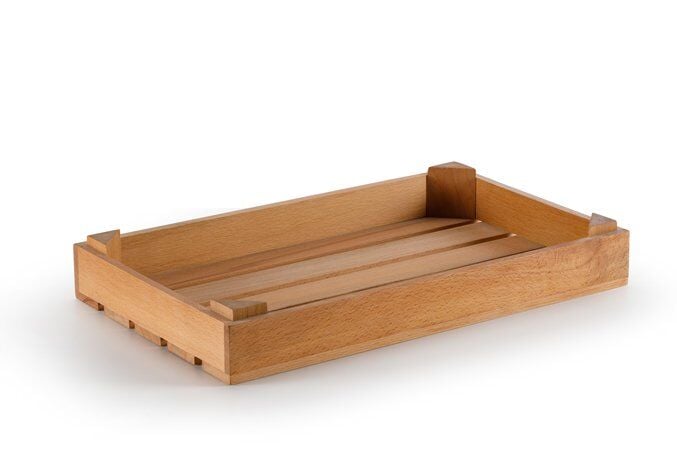 Oluklu Ahşap Tepsi / Kayın / 1930