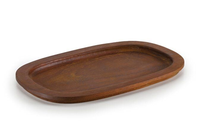Oval Kalın Ahşap Tepsi / İroko / 0248