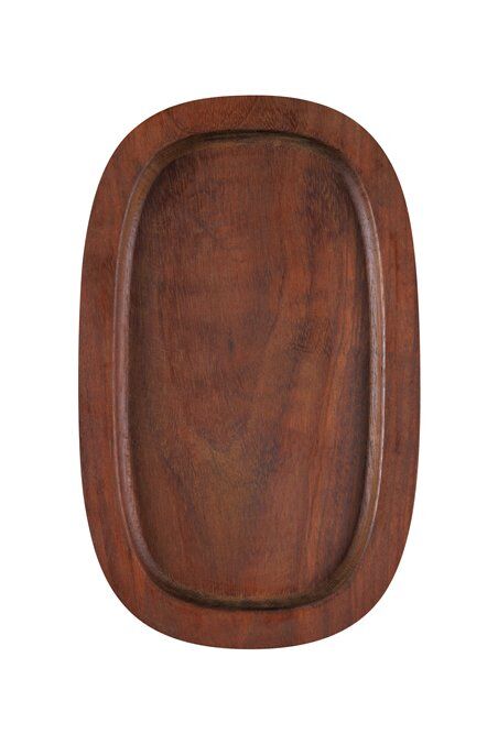 Oval Kalın Ahşap Tepsi / İroko / 0248