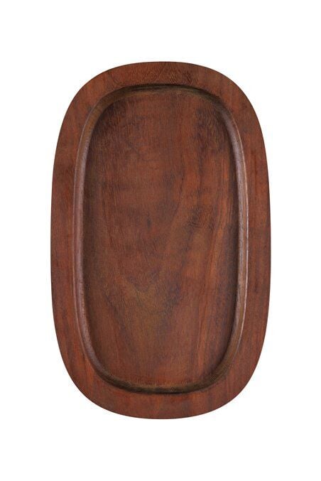Oval Kalın Ahşap Tepsi / İroko / 0248