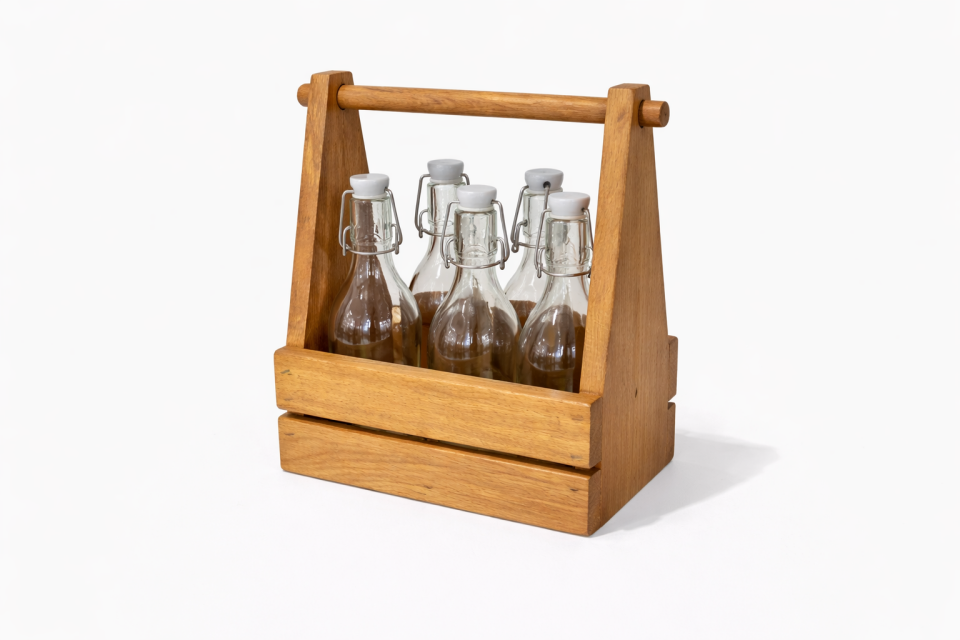 6 Şişeli Kayın Taşıma Kabı / 2950