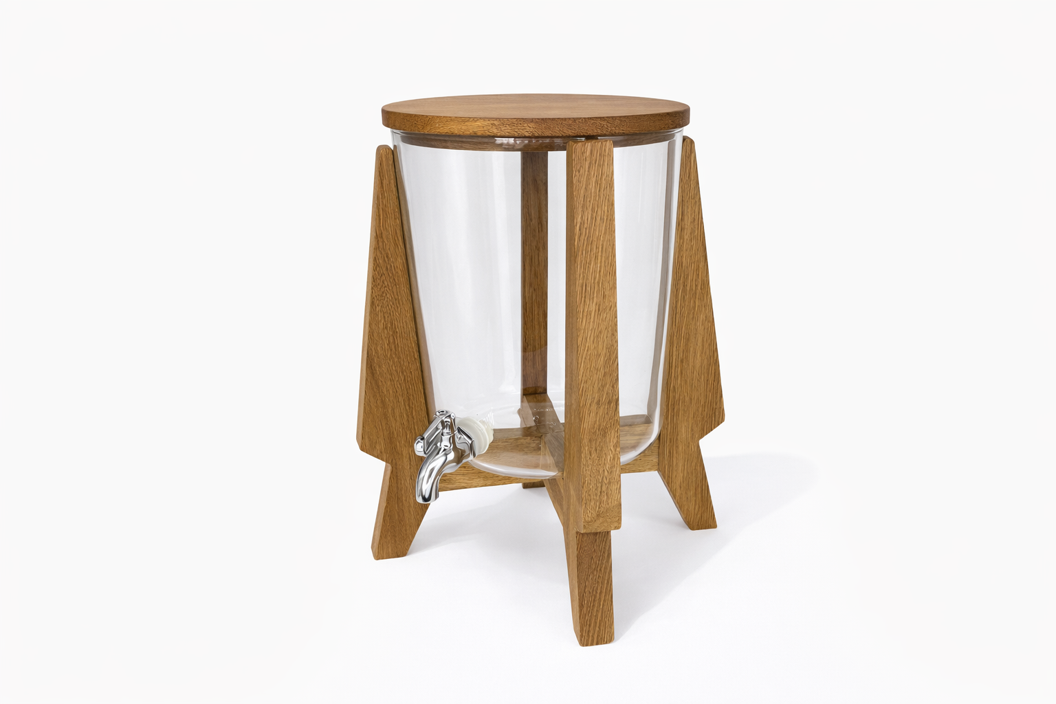 Cam Sürahili Ahşap  Şerbetlik / 2931