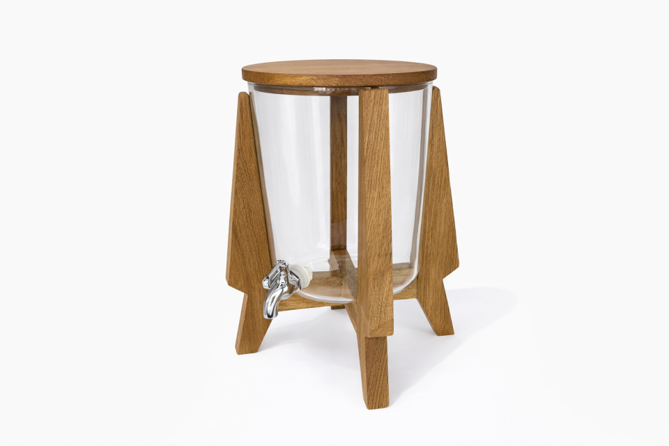 Cam Sürahili Ahşap  Şerbetlik / 2931