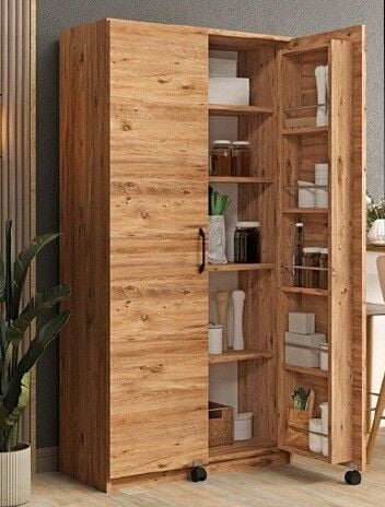 Çift Kapaklı Kiler Dolabı Atlantik Çam