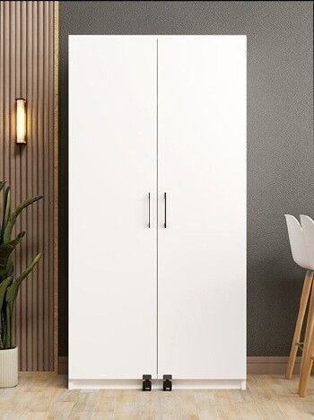 Çift Kapaklı Kiler Dolabı Beyaz