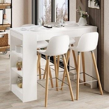 Bar Yemek Masası Beyaz