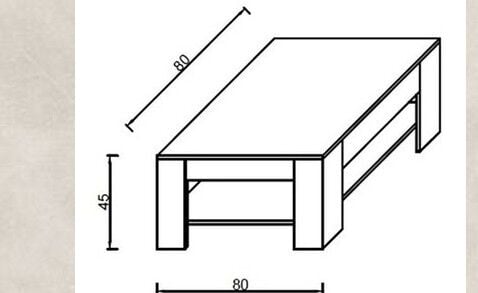 Orta Sehpa : Safir Meşe Beyaz
