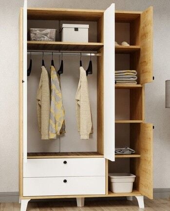 Üç ayaklı Gardırop - Açık Raf