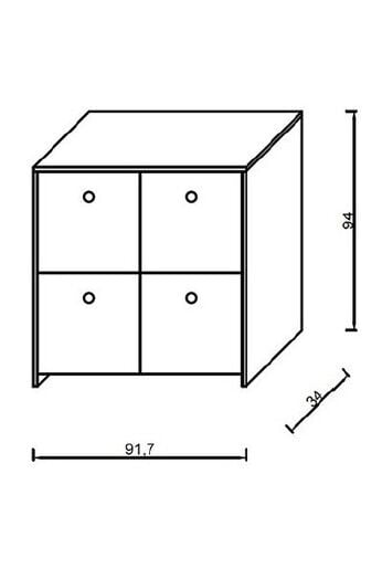 Dört Kapaklı Ayakkabılık