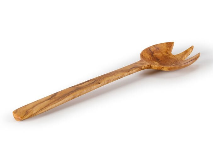 İki Dişli Salata Servis Çatalı / Zeytin / 604