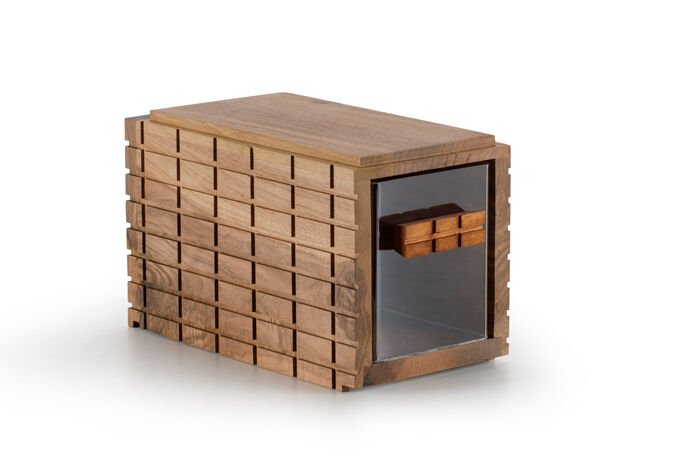 Ahşap Özel Tasarım LEGO Serisi Toast Bread Plexi Box Ceviz LEGO 3008