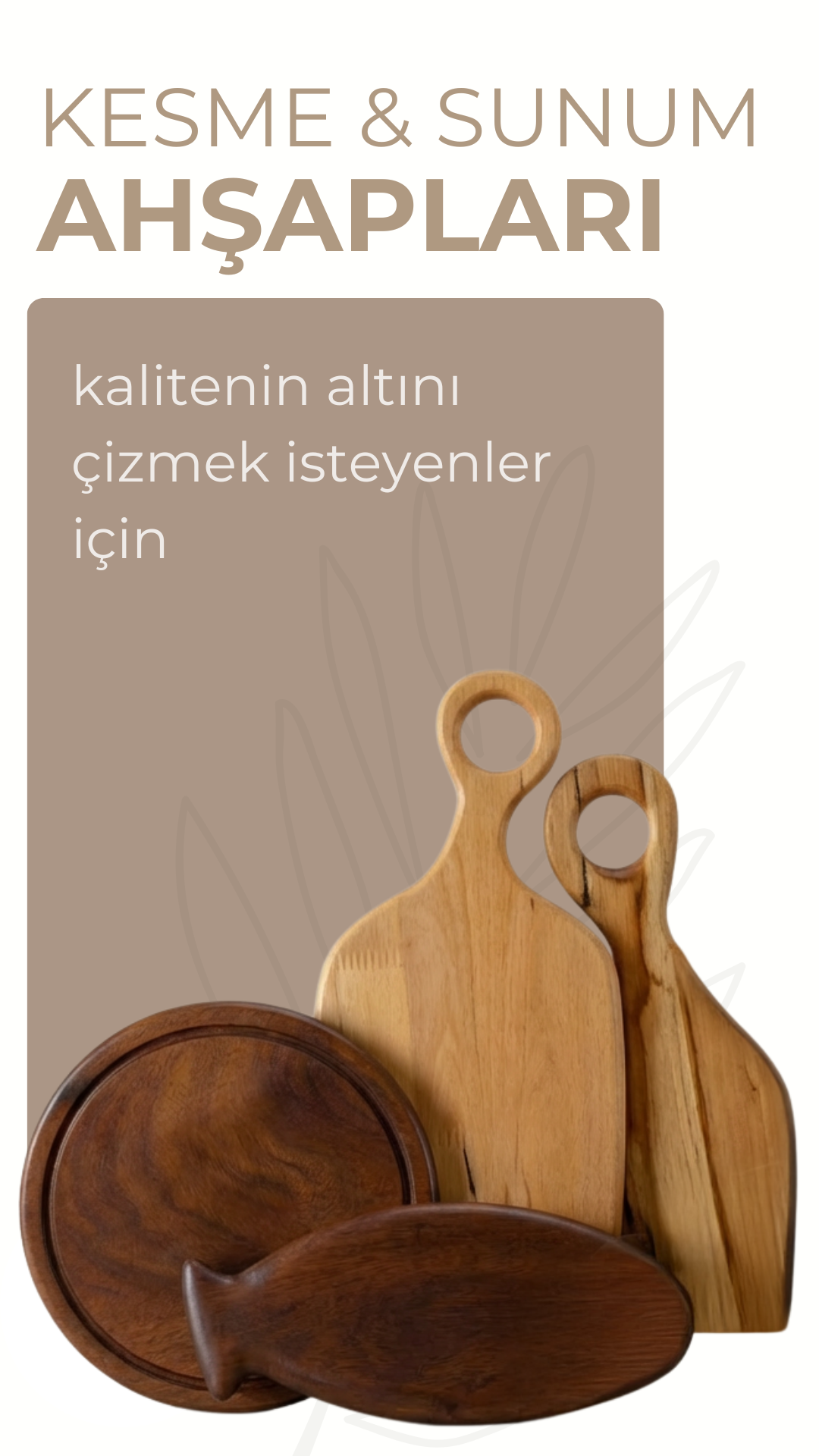 Kesme ve Sunum Ahşapları